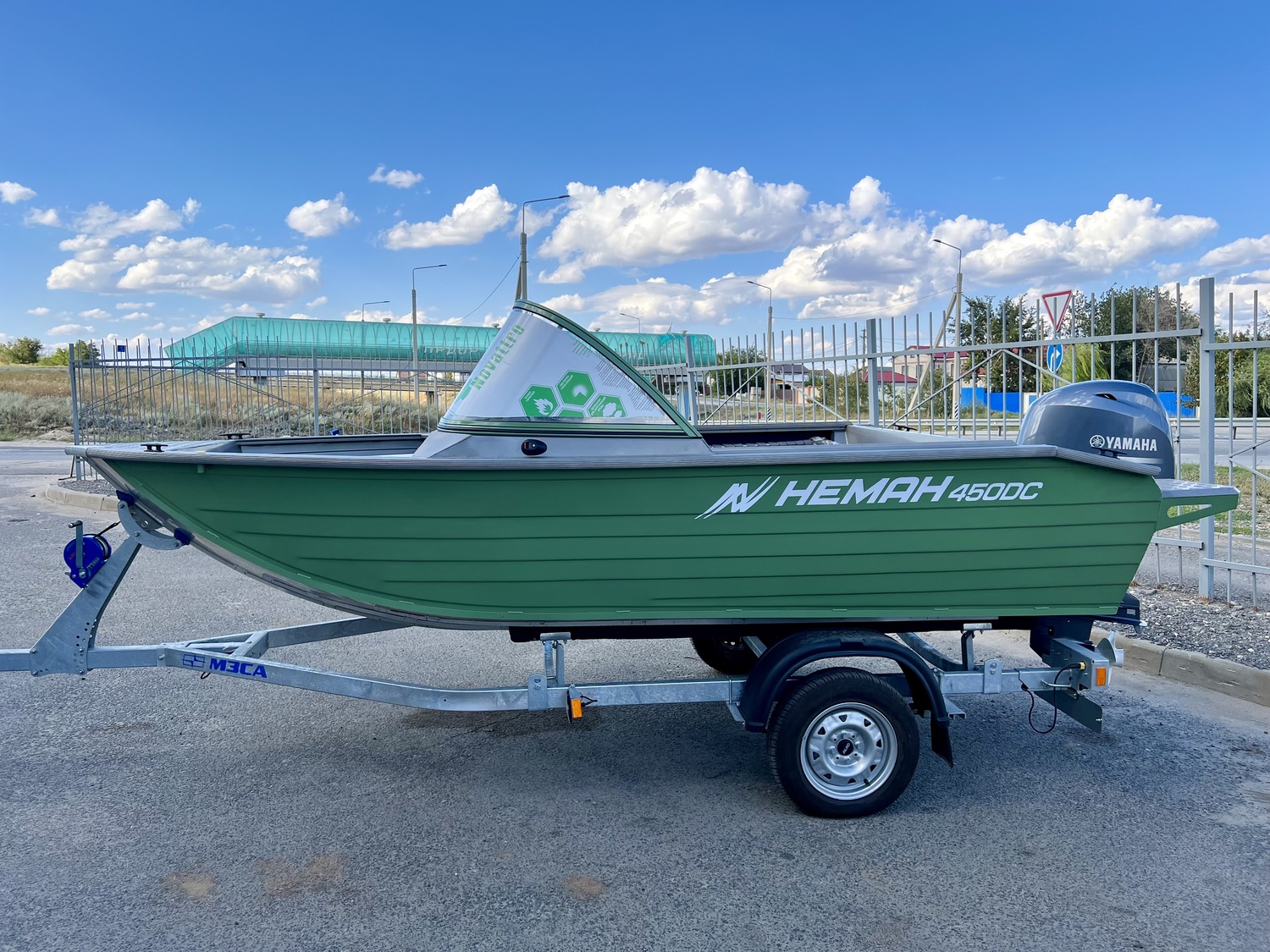 Неман 450DС NEW+Yamaha 50 EFI+Прицеп Лодочный Тактика 500